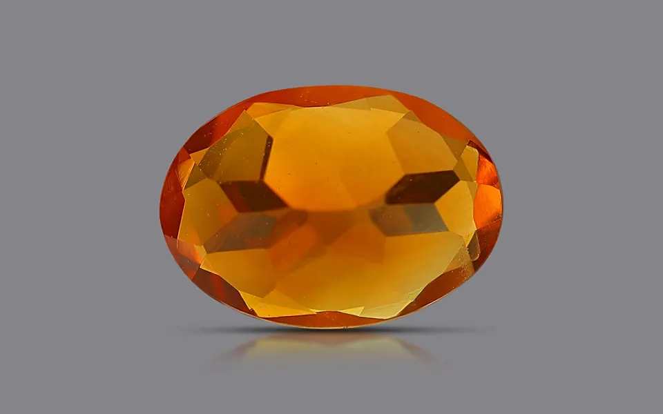 Madeira Citrine 7x5 MM - 0.72 Carats