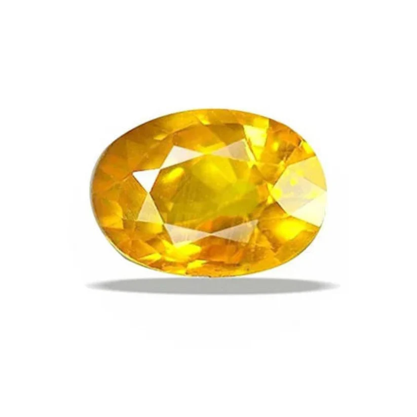 Natural Yellow Sapphire (Pukhraj Stone) – 5.05 Carat Certified Gemstone